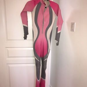 Girls’ downhill ski racing suit